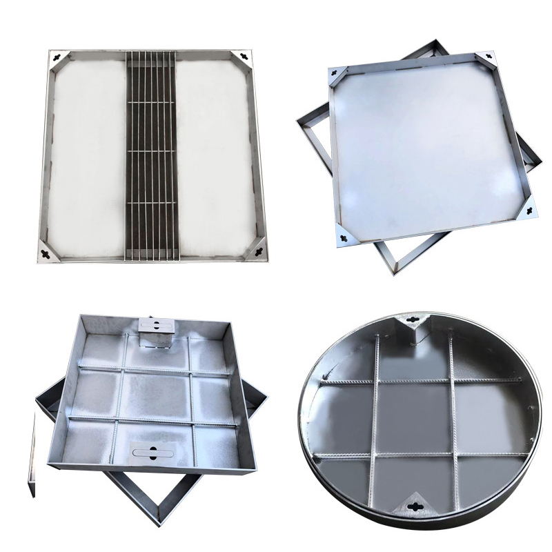 China factory metal fabrication services Custom ss iron cast parts waterproof stainless steel manhole covers